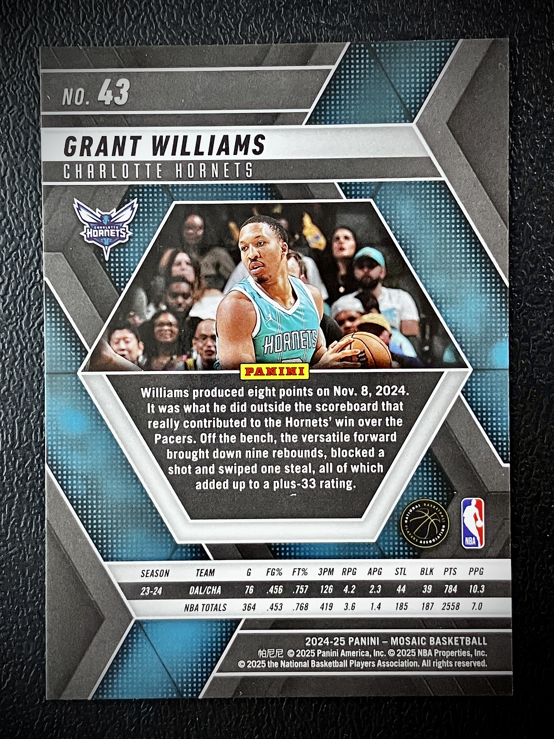 Grant Williams Sport Card  2