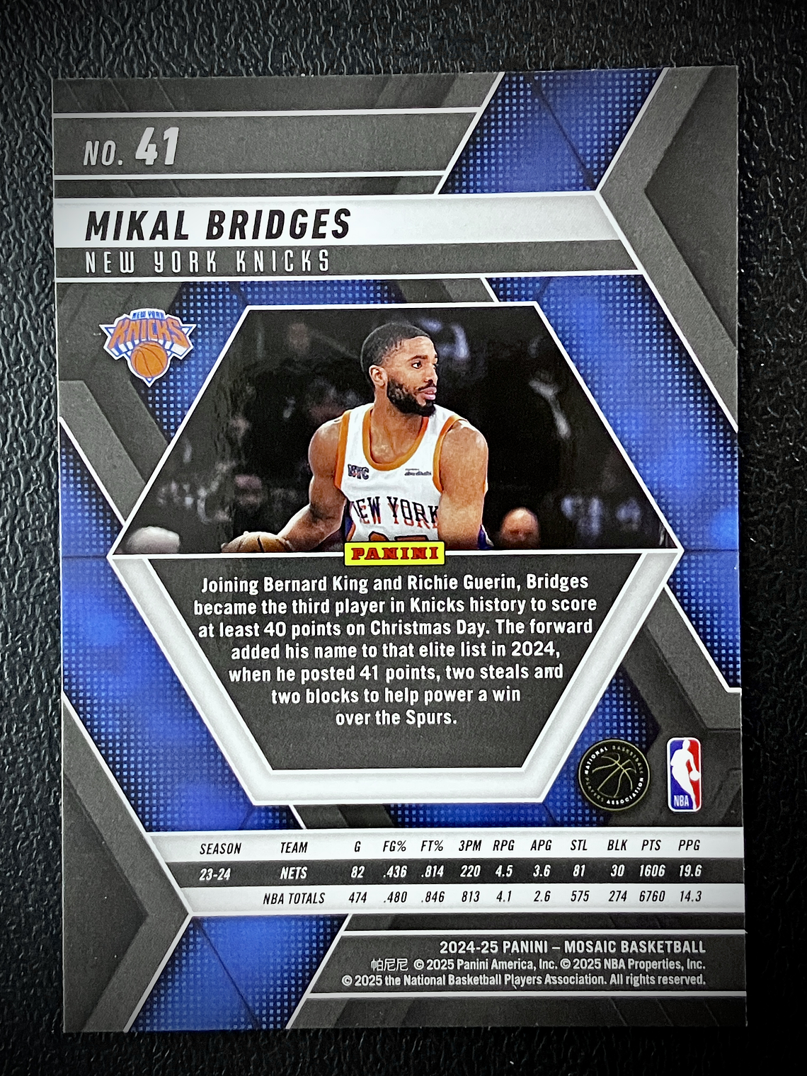 Mikal Bridges Sport Card  2