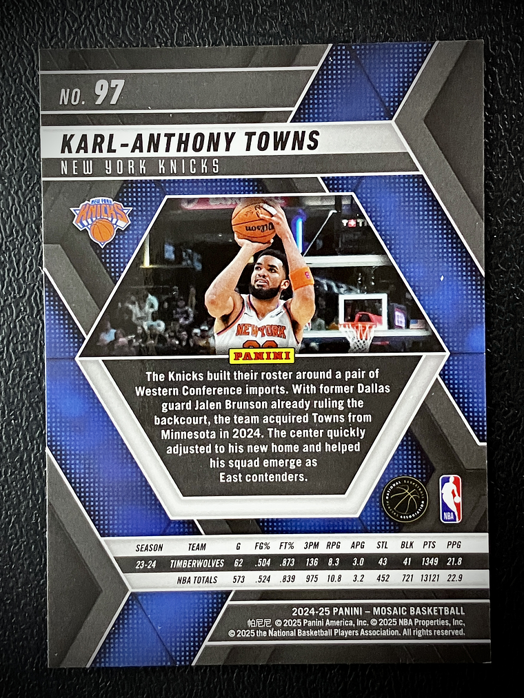 Karl-Anthony Towns Sport Card  2