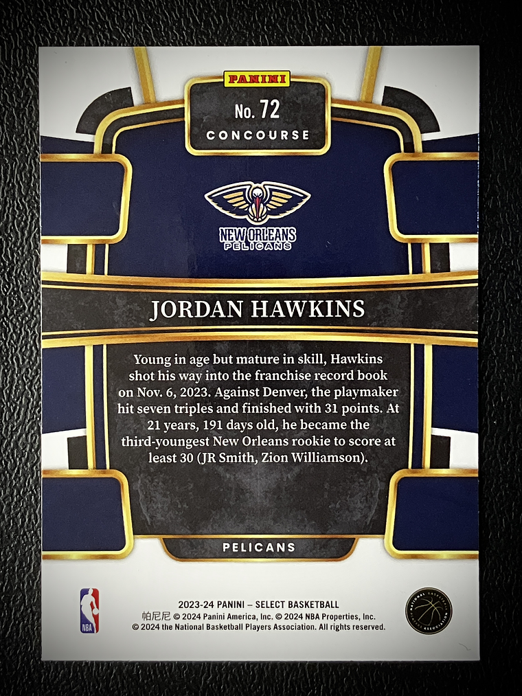 Jordan Hawkins Rookie Card  2