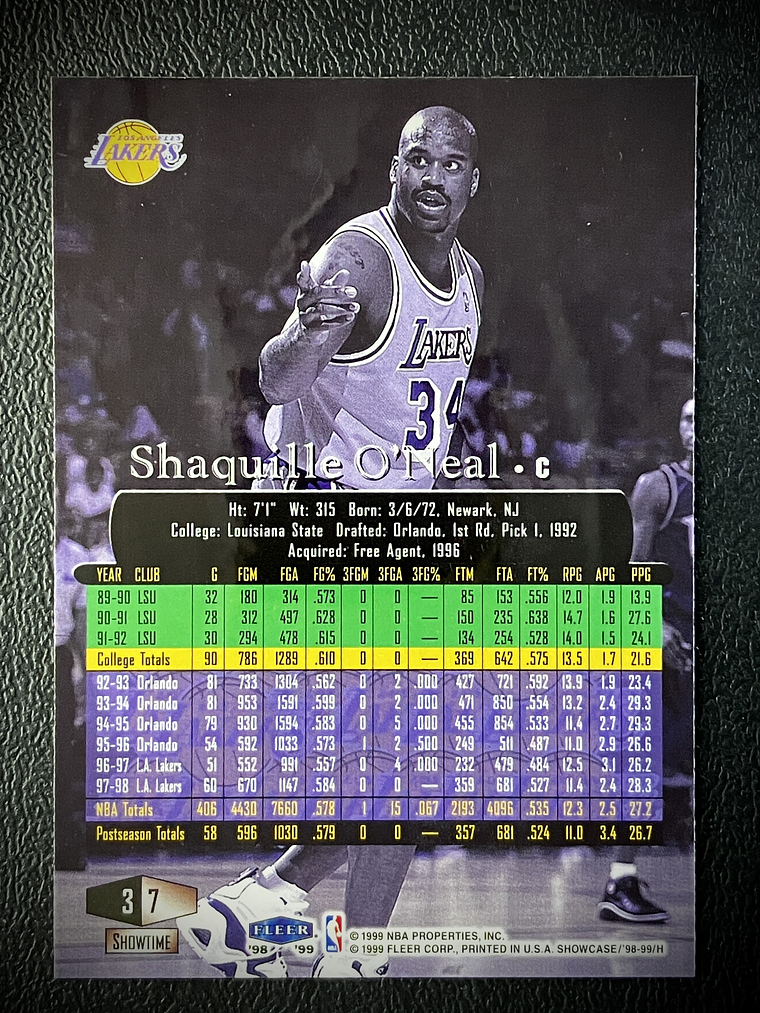 Shaquille O'Neal Sport Card  2