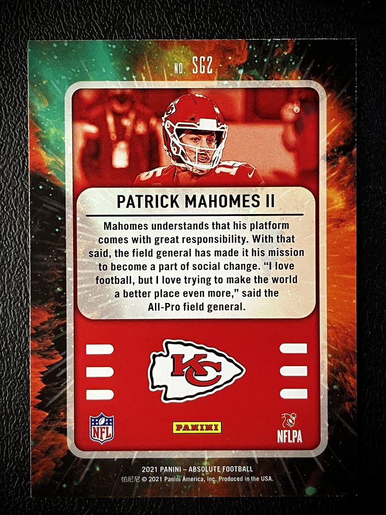  Patrick Mahomes II Insert Card 2
