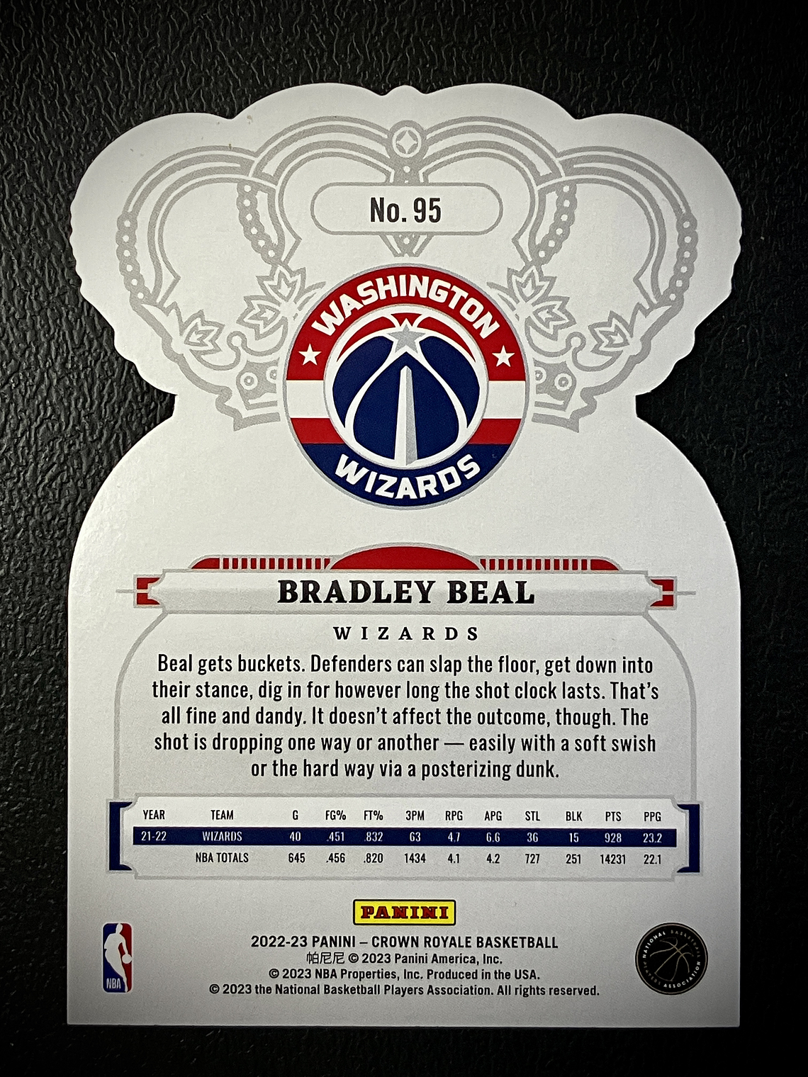 Bradley Beal Numbered Card /75 2