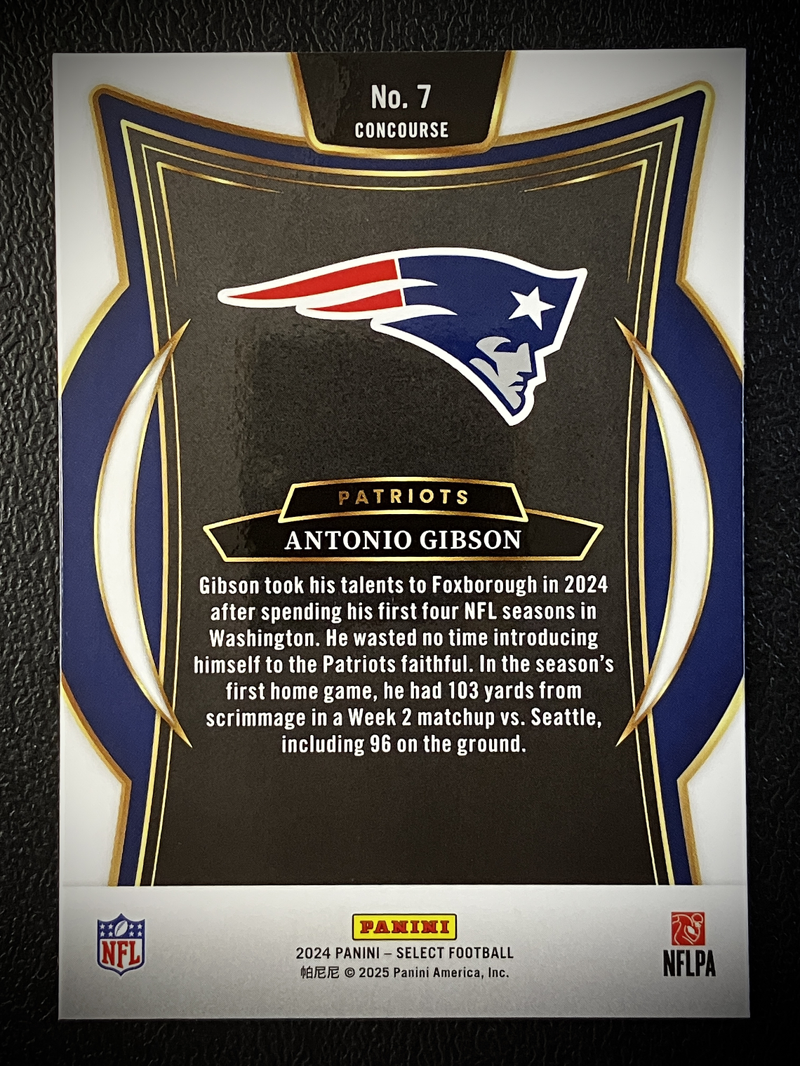 Antonio Gibson Base Card 2