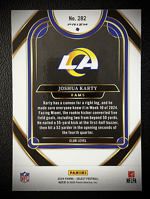 Joshua Karty Rookie Card