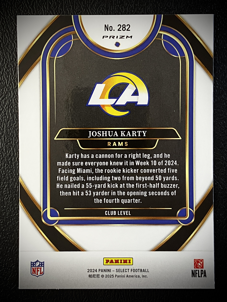 Joshua Karty Rookie Card 2