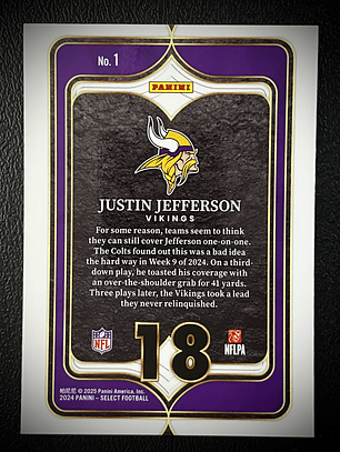 Justin Jefferson Insert Card 