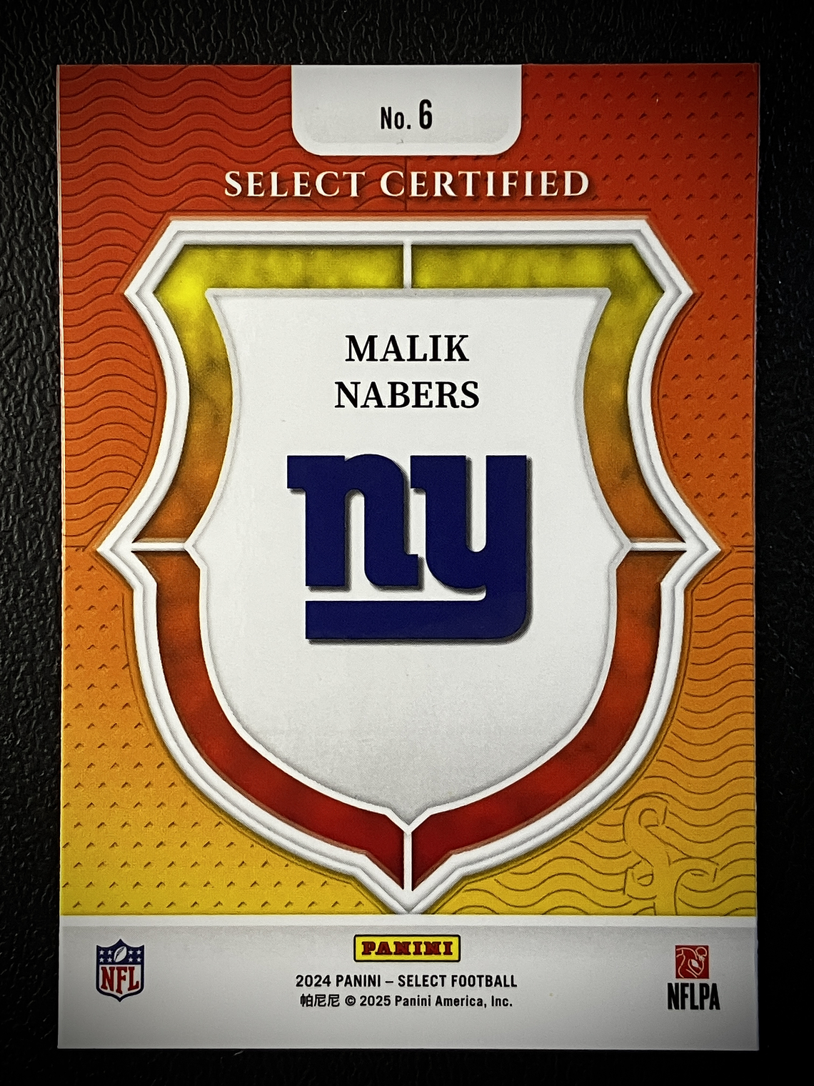 Malik Nabers Insert Card  2