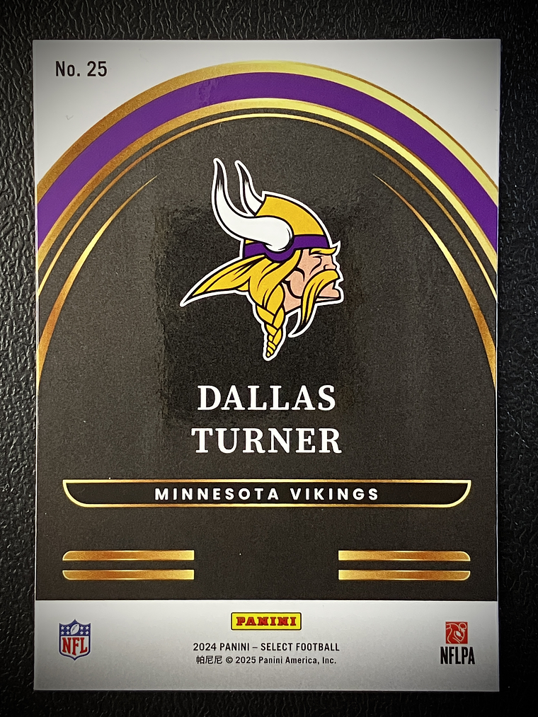 Dallas Turner Insert Card  2