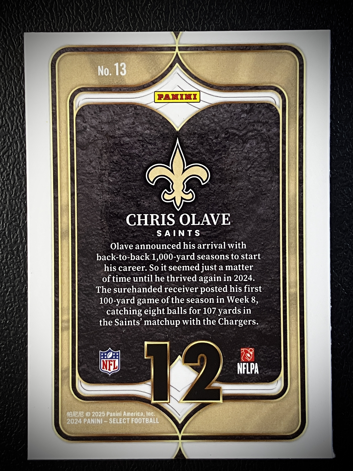 Chris Olave Insert Card  2