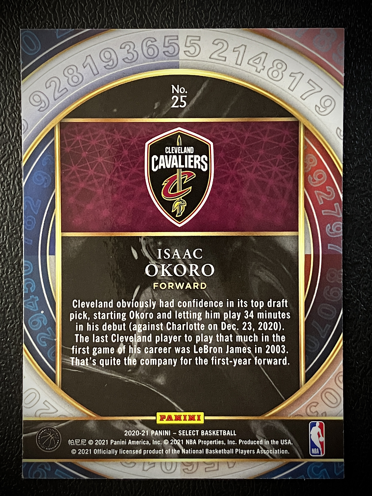Isaac Okoro Insert Card  2