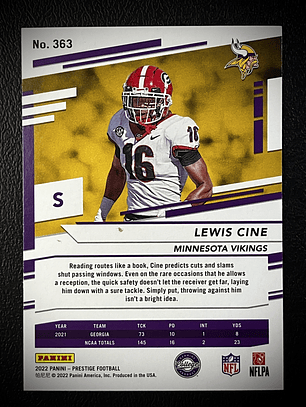 Lewis Cine Rookie Card 