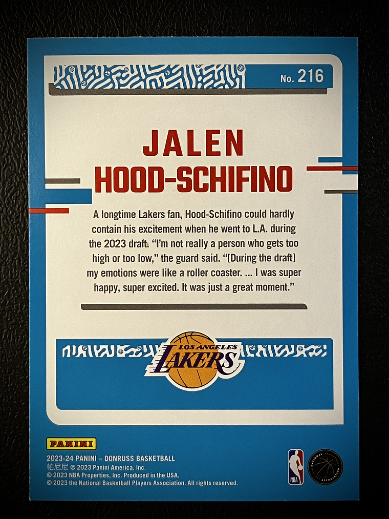 Jalen Hood-Schifino Parallel Card 2