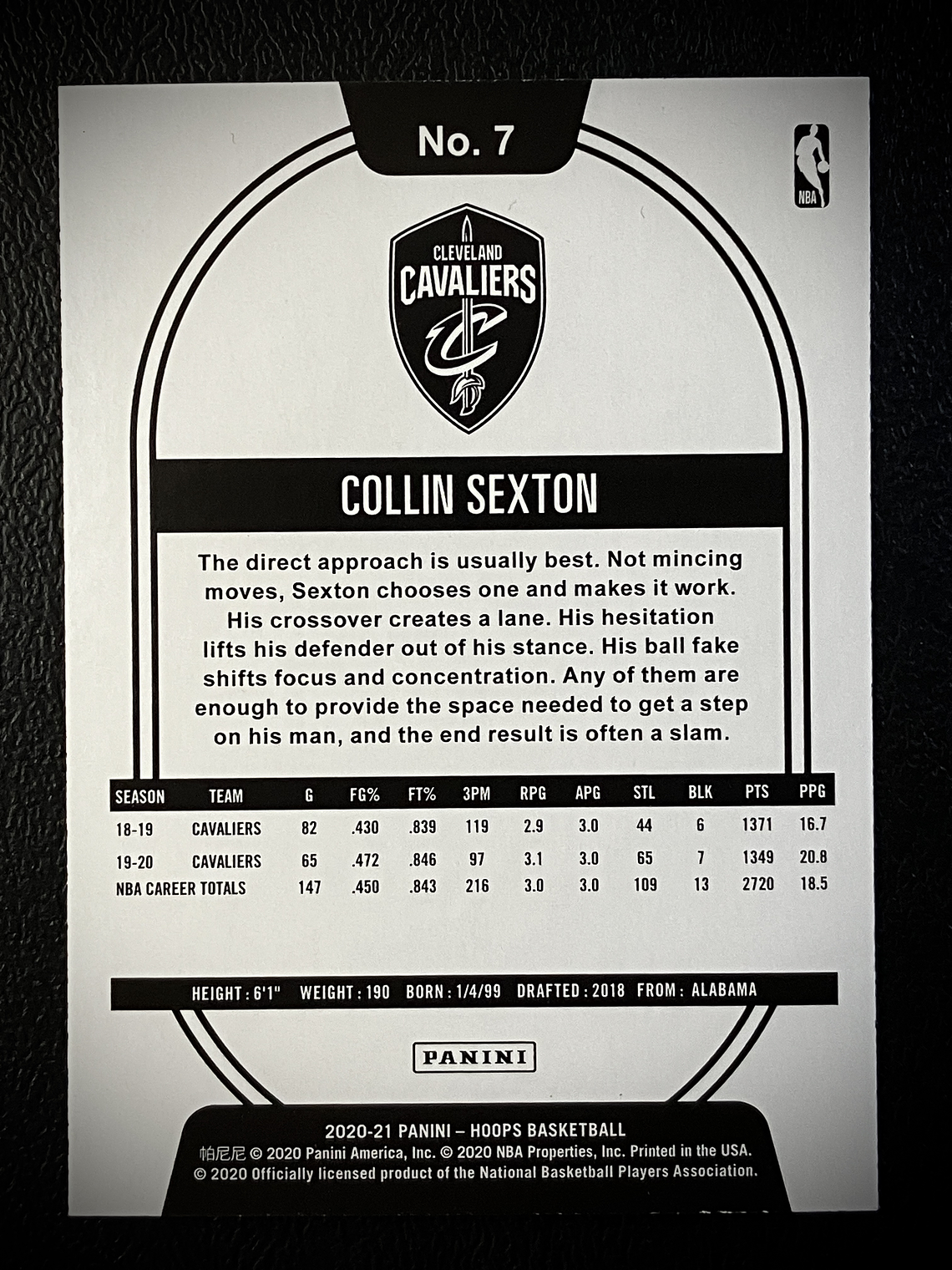Collin Sexton Parallel Card 2
