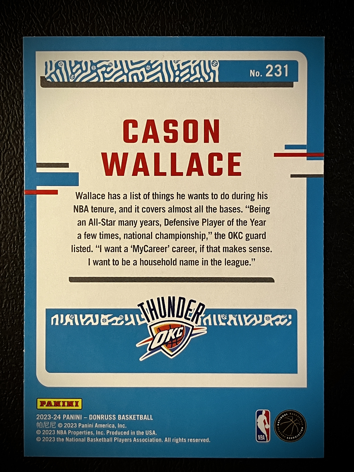 Cason Wallace Rookie Card 2