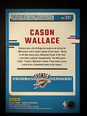 Cason Wallace Rookie Card