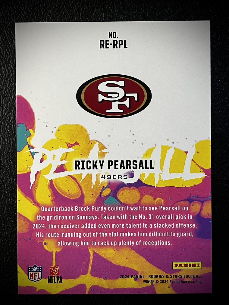 Ricky Pearsall Insert Card  2
