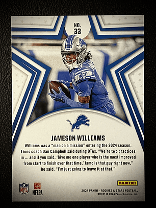 Jameson Williams Base Card 