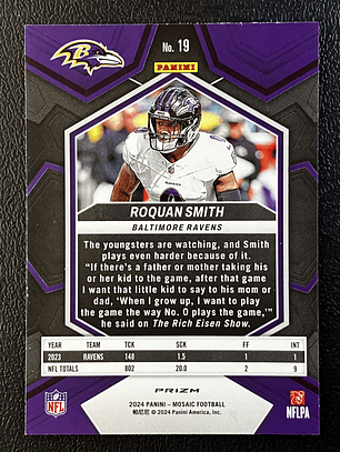 Roquan Smith Parallel Card 