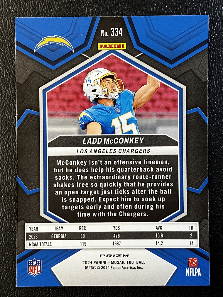 Ladd McConkey Rookie Card  2