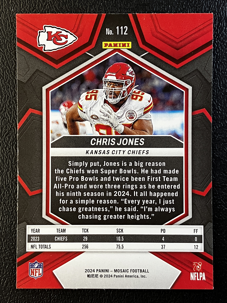 Chris Jones Base Card  2