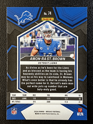 Amon-Ra St. Brown Base Card 