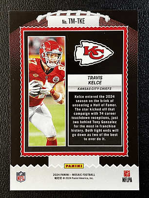 Travis Kelce Insert Card 