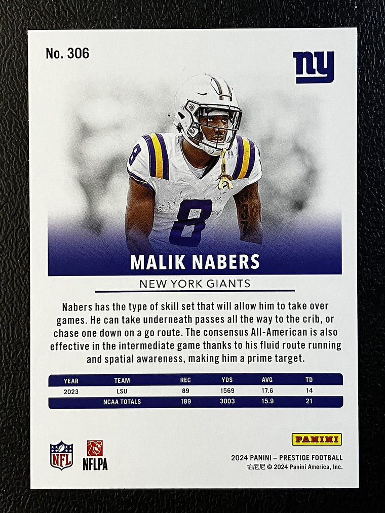 Malik Nabers Rookie Card  2