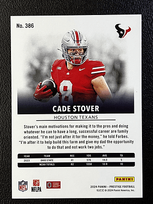 Cade Stover Rookie Card 