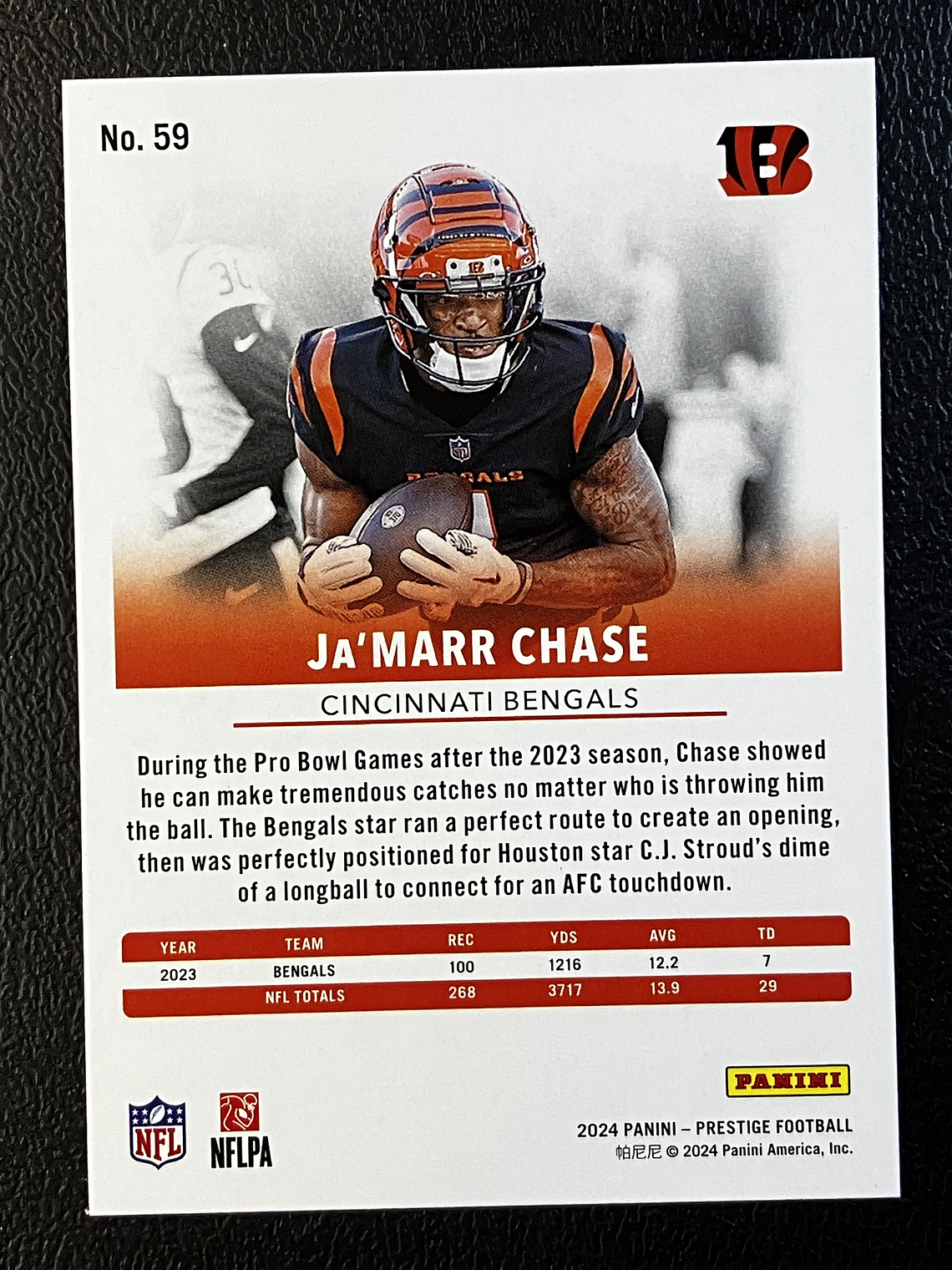 Ja'Marr Chase Base Card  2