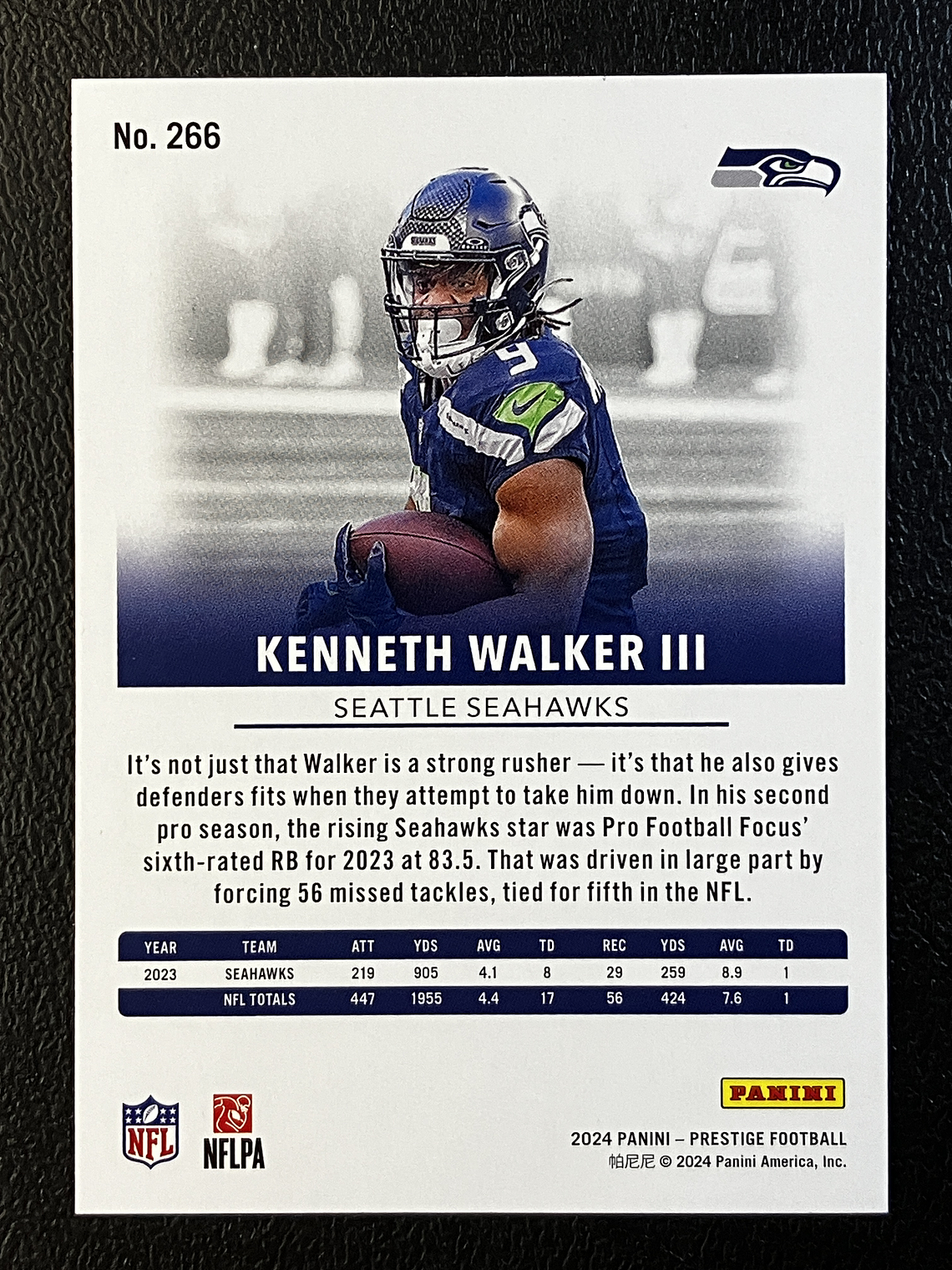 Kenneth Walker III Base Card  2