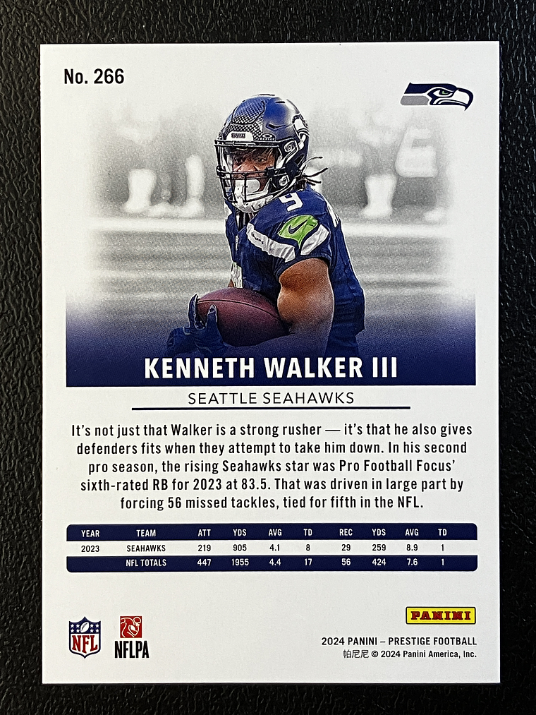Kenneth Walker III Base Card  2