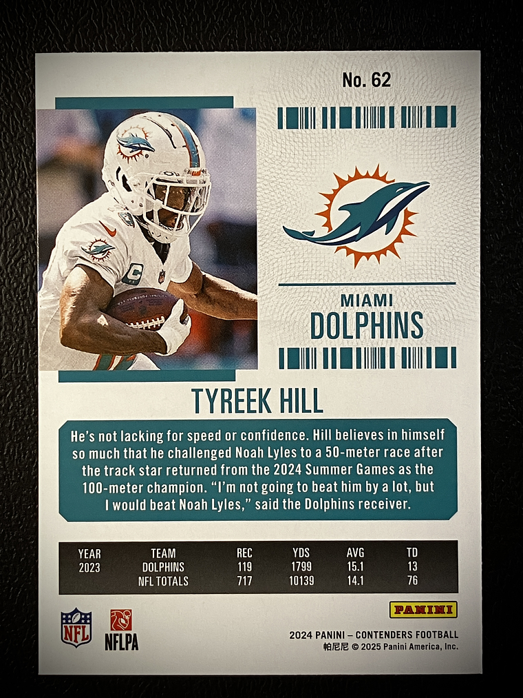 Tyreek Hill Base Card  2