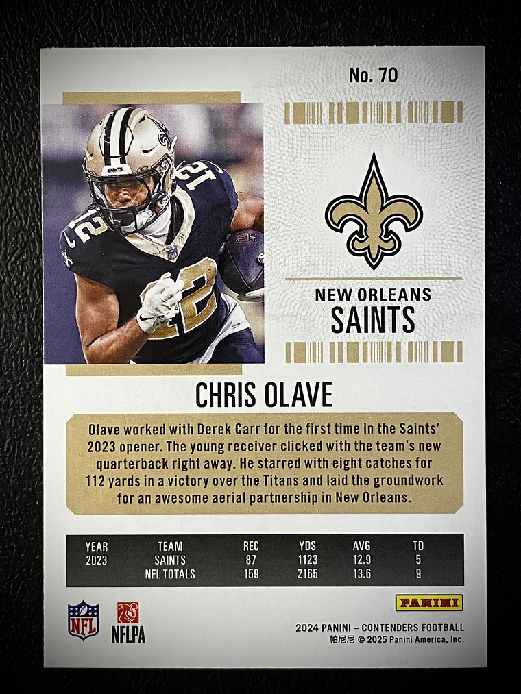 Chris Olave Base Card  2