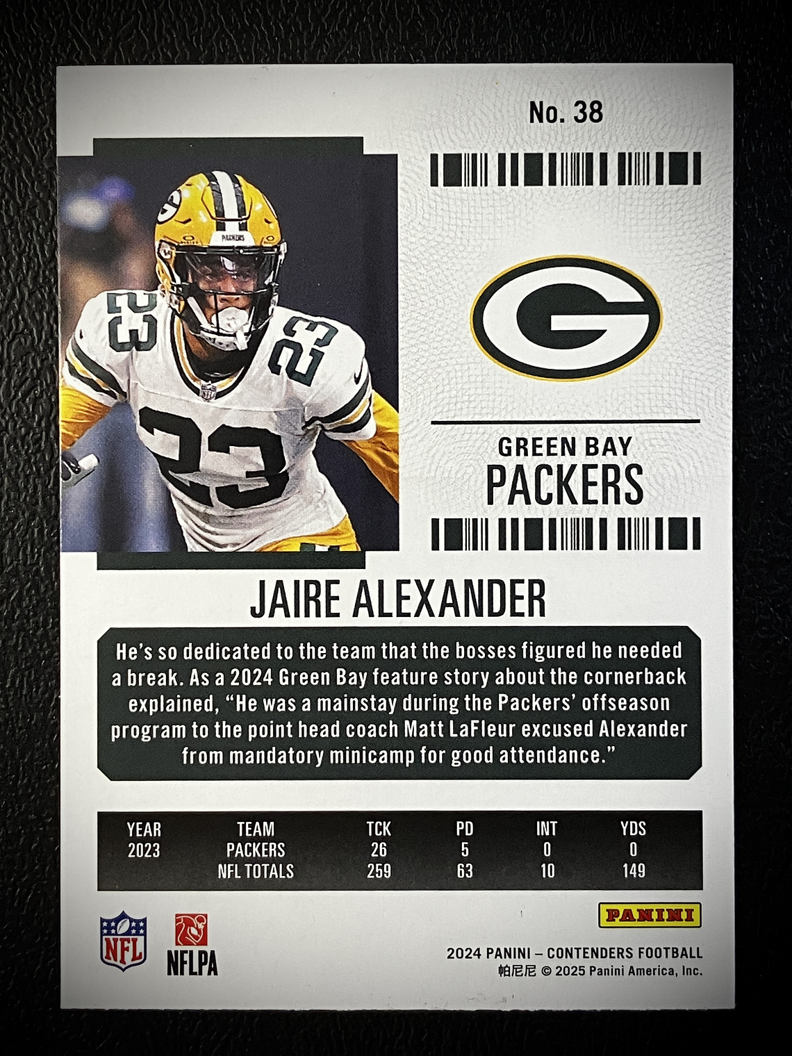 Jaire Alexander Parallel Card 2