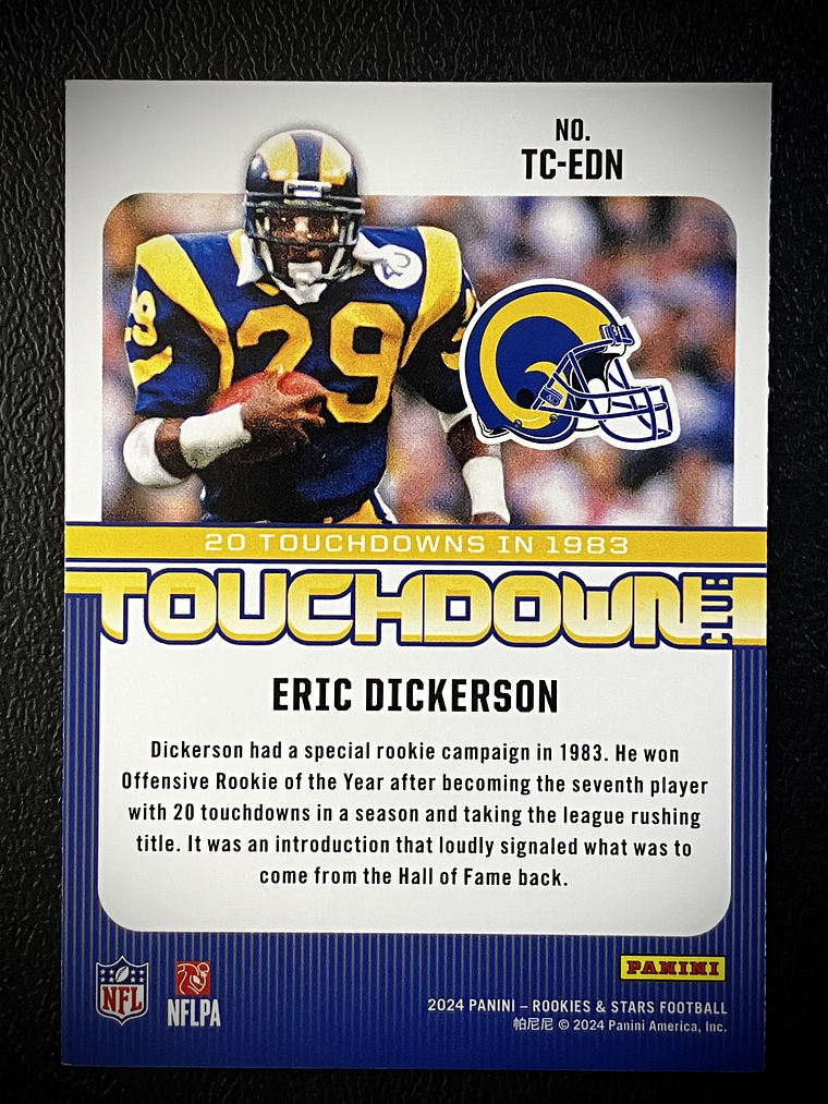 Eric Dickerson Insert Card  2
