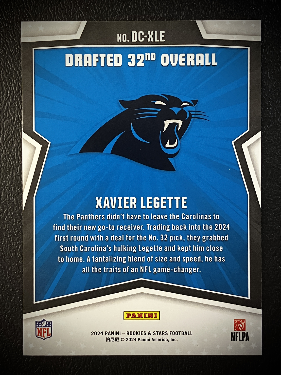 Xavier Legette Insert Card  2