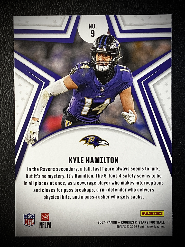 Kyle Hamilton Base Card  2