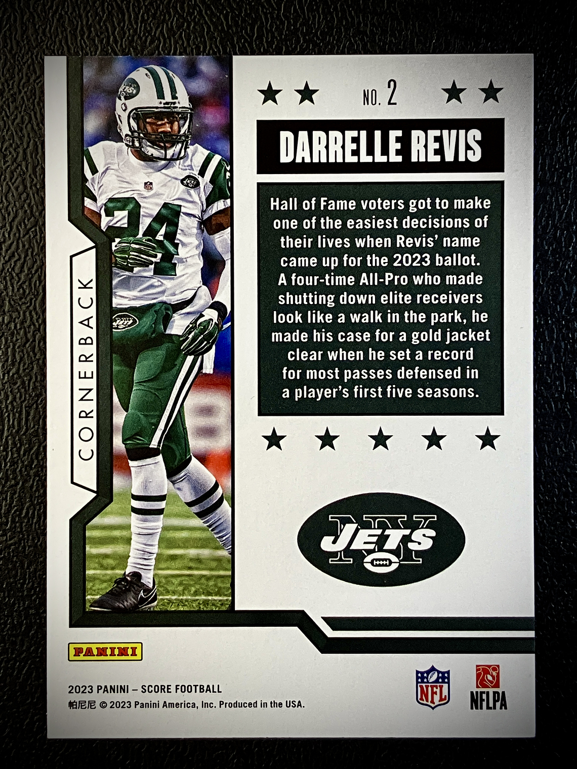 Darrelle Revis Insert Card  2