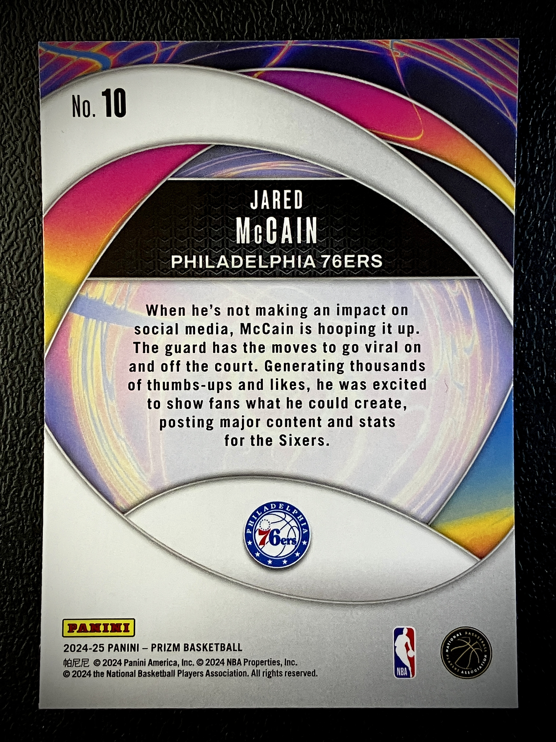 Jared McCain Insert Card  2