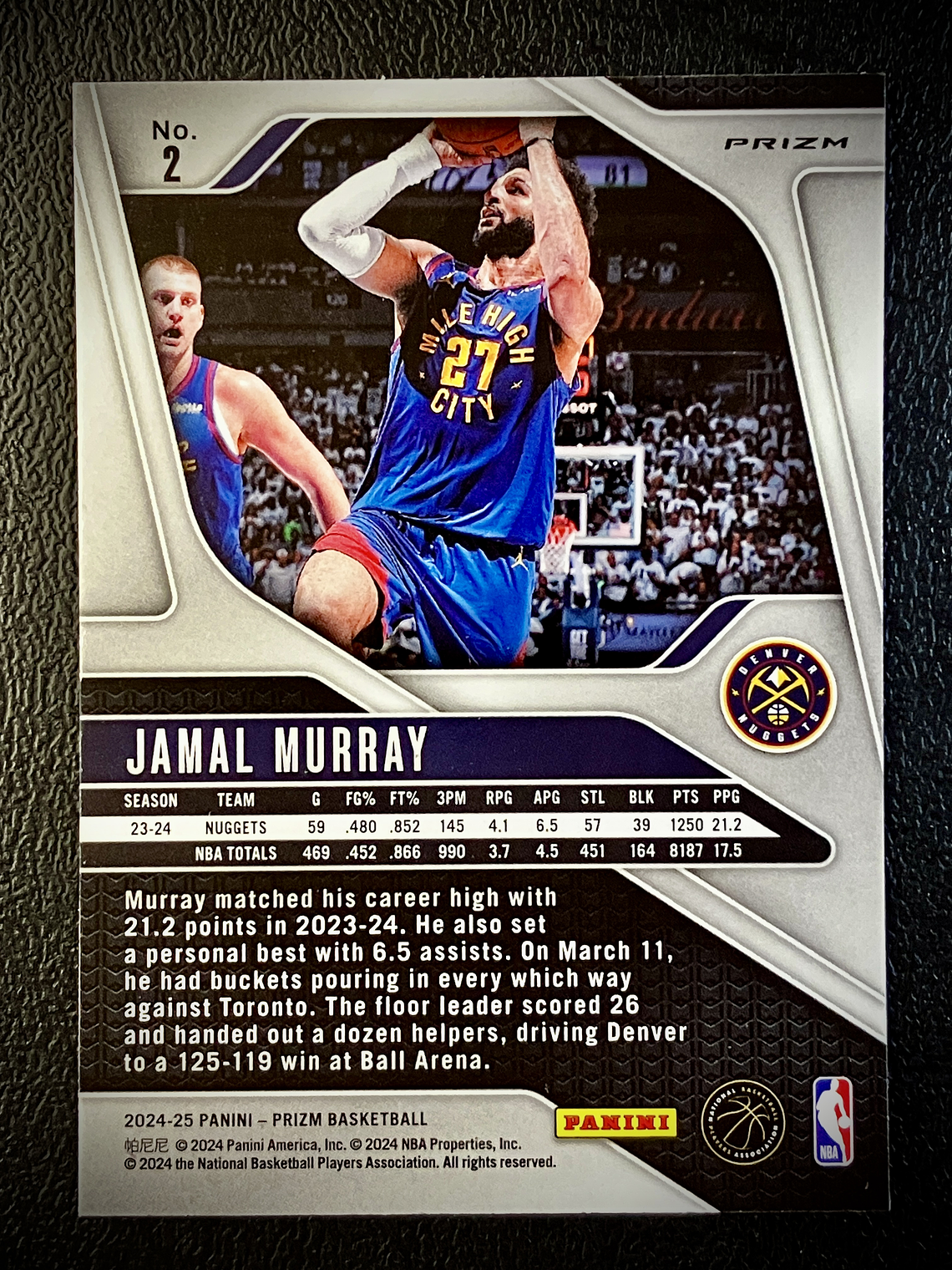 Jamal Murray Parallel Card 2