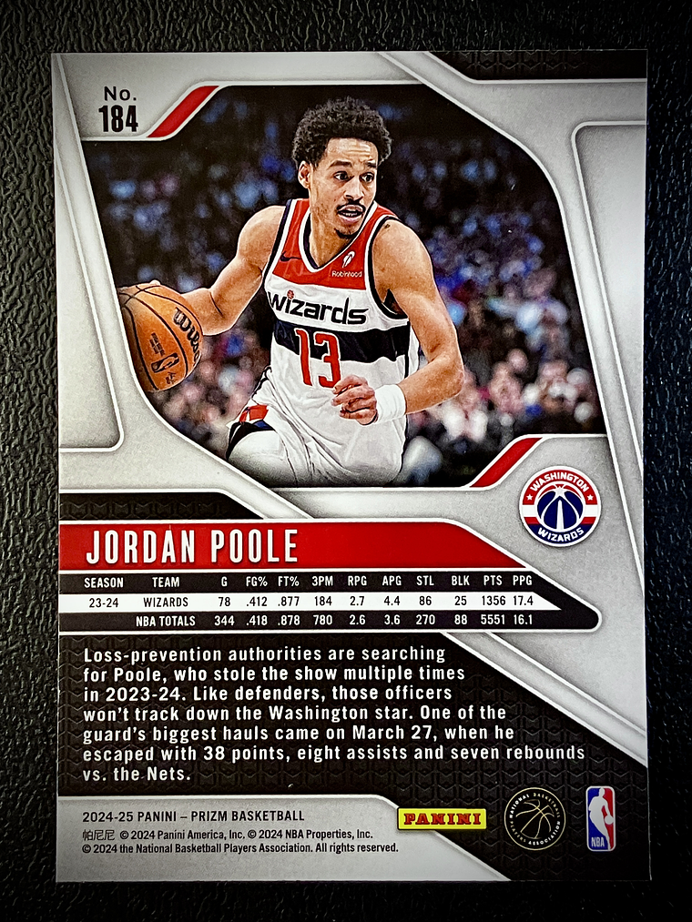 Jordan Poole Base Card  2
