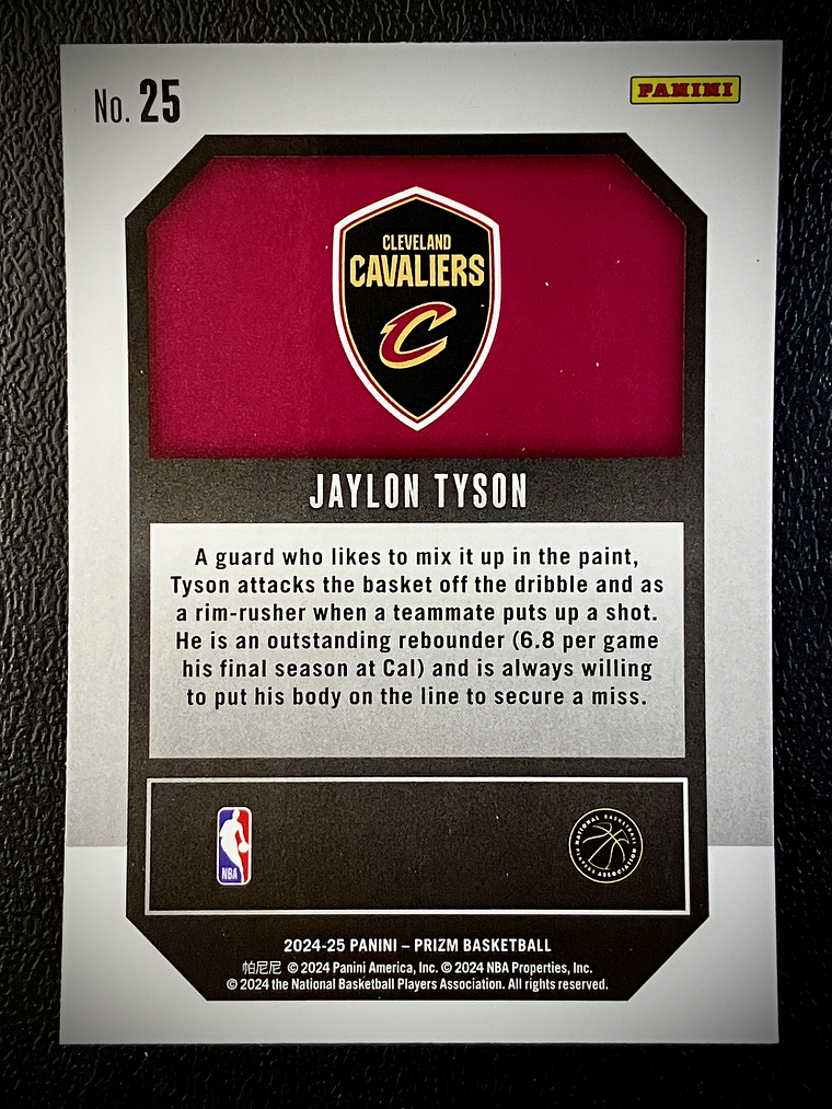 Jaylon Tyson Insert Card  2