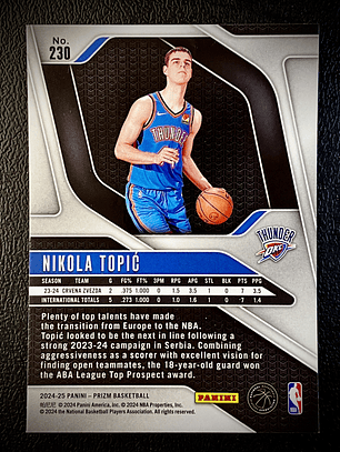 Nikola Topic Rookie Card 
