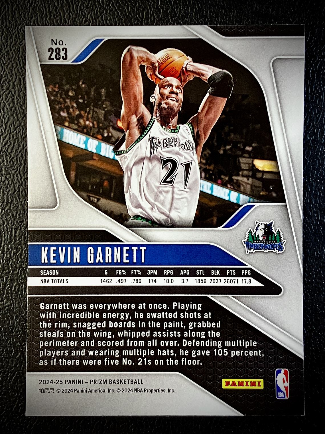 Kevin Garnett Base Card  2