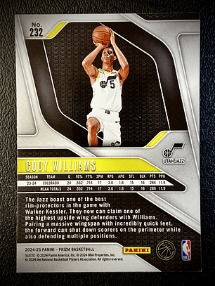 Cody Williams Rookie Card 