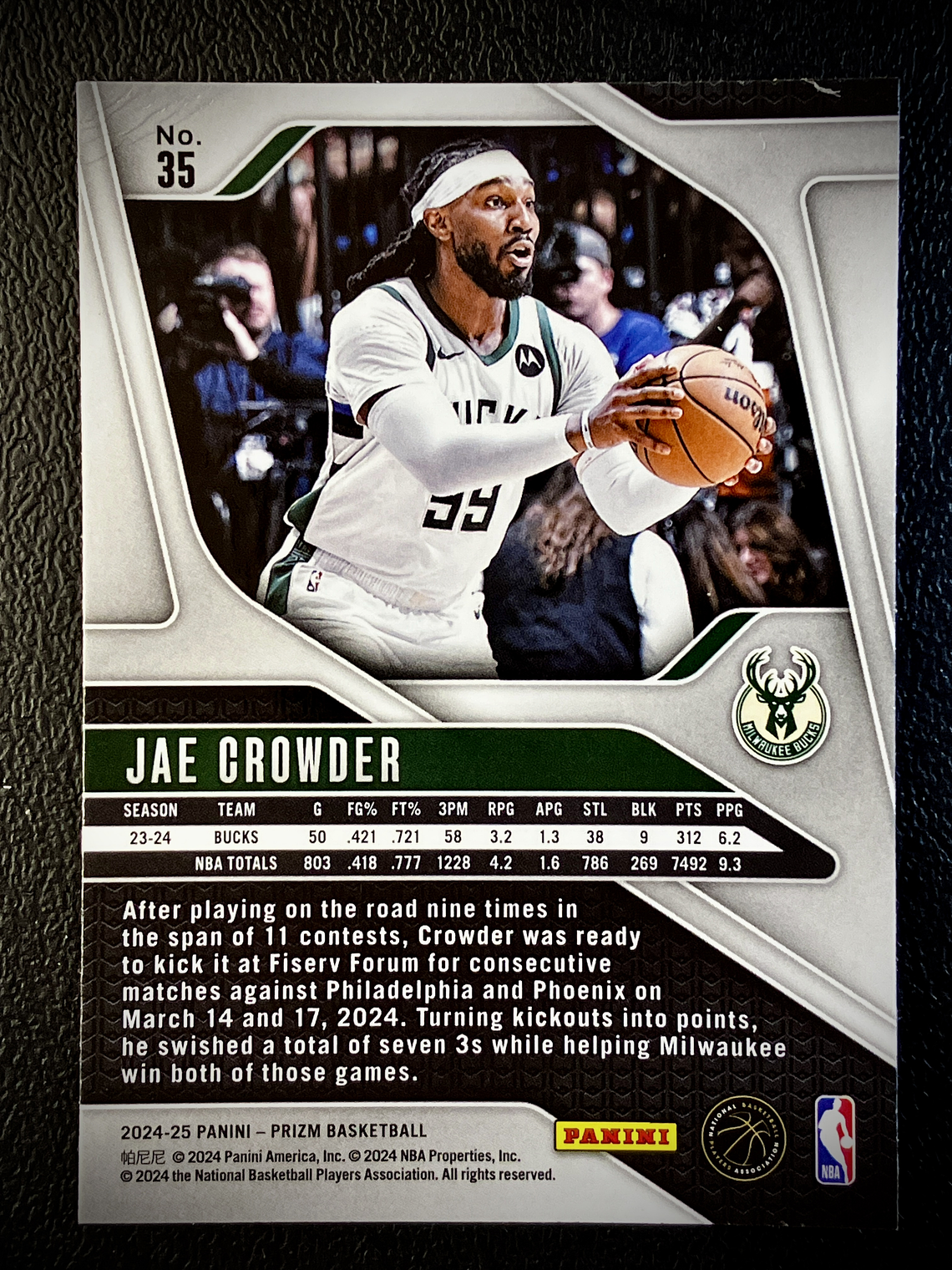 Jae Crowder Base Card  2