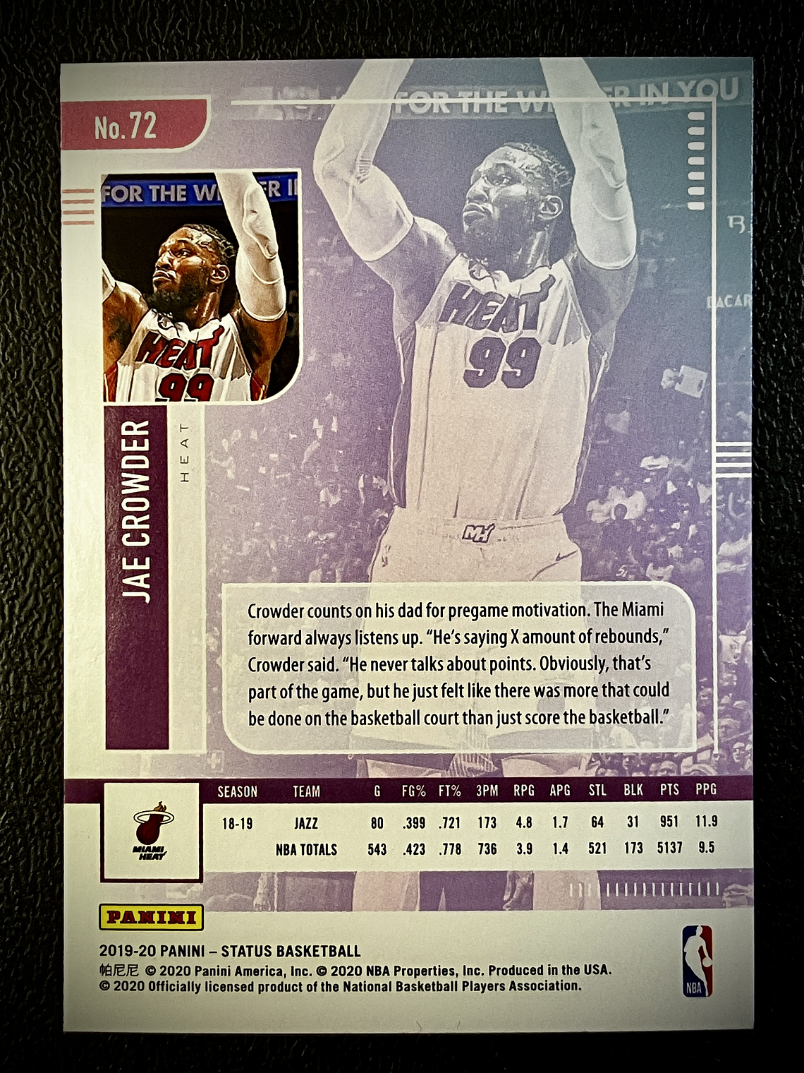 Jae Crowder Parallel Card 2