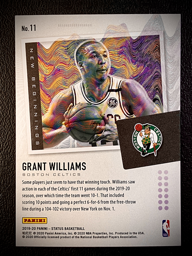 Grant Williams Insert Card  2