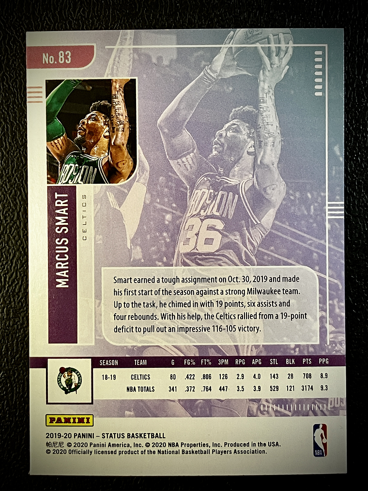  Marcus Smart Base Card  2